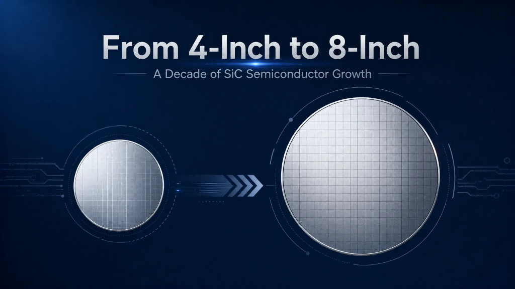Saka 4-Inch nganti 8-Inch: Dasawarsa Pertumbuhan Semikonduktor SiC
