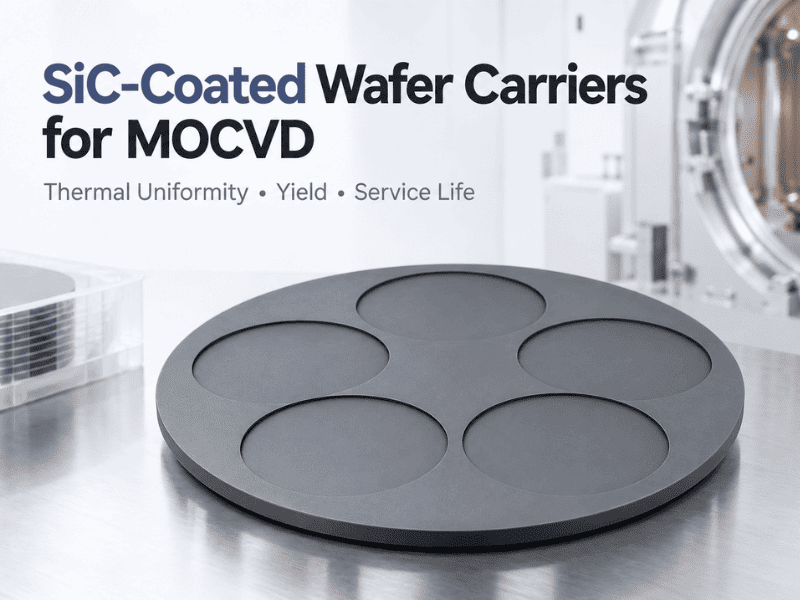 Pembawa Wafer SiC-Coated kanggo MOCVD: Keseragaman Termal, Ngasilake lan Urip Layanan