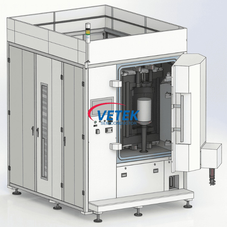 Rintangan ukuran gedhe dadi panas tungku pertumbuhan Kristal SIC