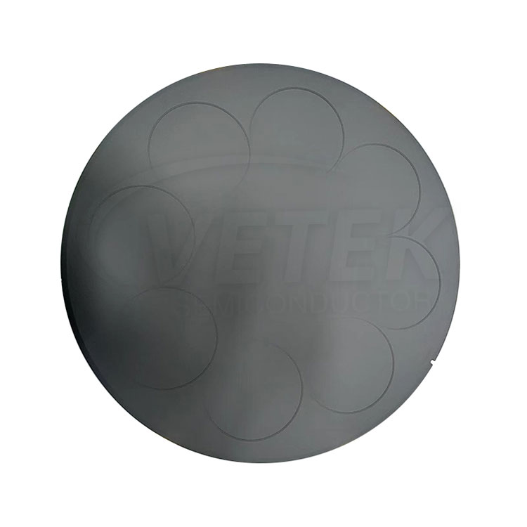 Susceptor pancake dilapisi sic kanggo lpe Pe061s 6 '' wafers